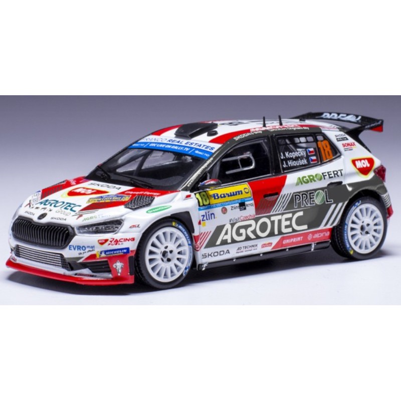 1/43 SKODA Fabia Rally2 N°18 Rallye Barum 2023