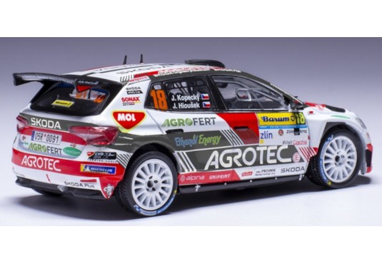 1/43 SKODA Fabia Rally2 N°18 Rallye Barum 2023