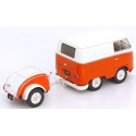 1/18 VOLKSWAGEN Kool Combi 1950 + Remorque