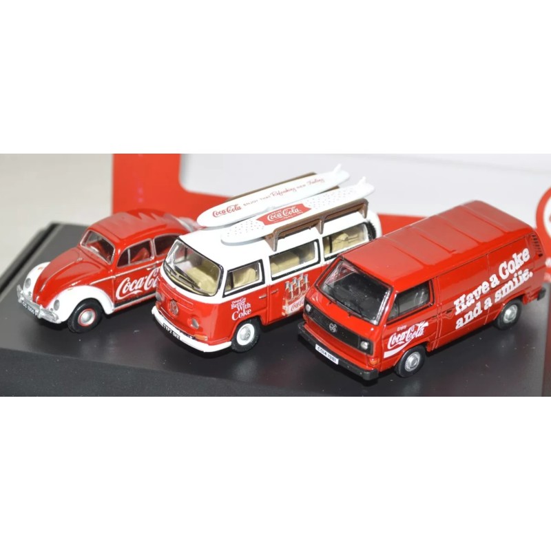 1/76 VOLKSWAGEN COFFRET 3 Voitures Coca Cola