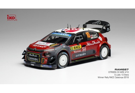 1/43 CITROEN C3 WRC N°10 Rallye RACC Catalogne 2018 CITROEN