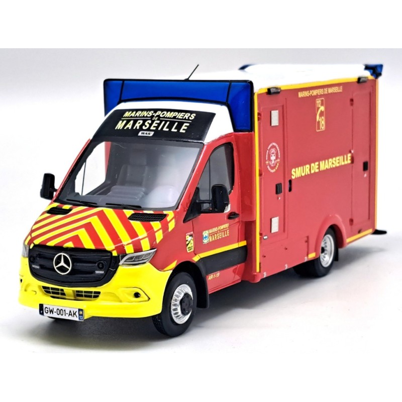 1/43 MERCEDES Sprinter WAS VSAV BMPM SMUR Marseille