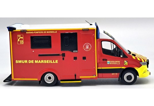 1/43 MERCEDES Sprinter WAS VSAV BMPM SMUR Marseille