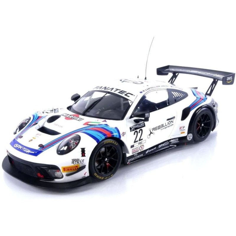 1/18 PORSCHE 911 GT3 R N°22 24 H Spa 2021