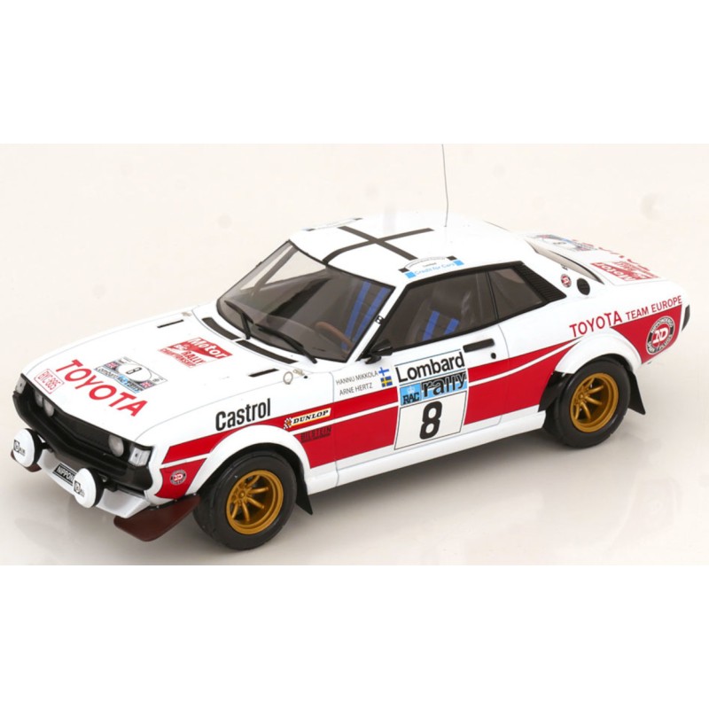 1/18 TOYOTA Celica 2000 GT (RA21) N°8 Rallye RAC 1977