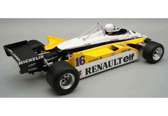 1/18 RENAULT RE30B N°16 Grand Prix France 1982 + Pilote