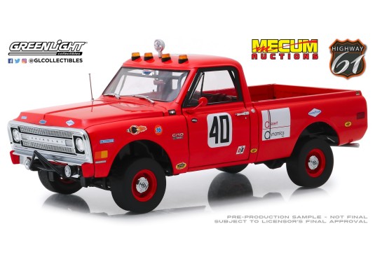 1/18 CHEVROLET C10 Pick up N°40 Baja 1000 Truck 1969 CHEVROLET