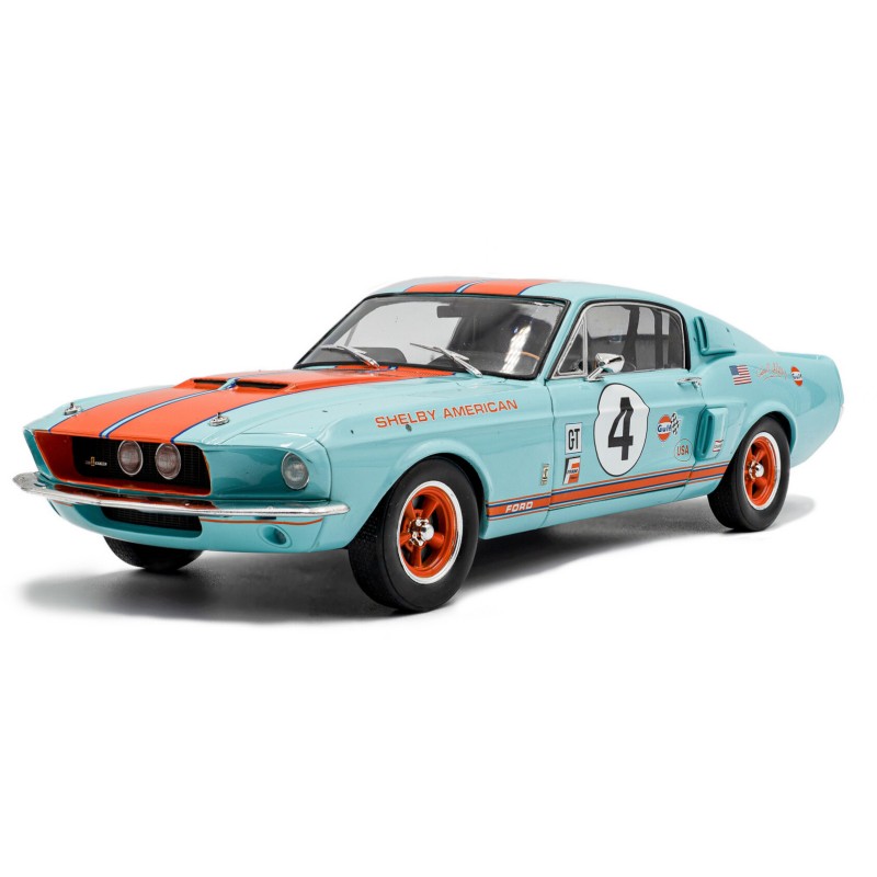 1/18 FORD Mustang Shelby GT500 N°4 Racing Tribute 1967