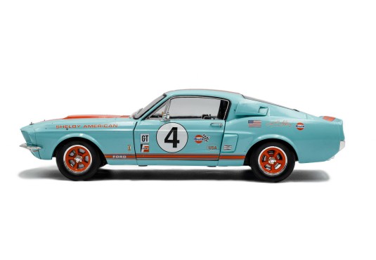 1/18 FORD Mustang Shelby GT500 N°4 Racing Tribute 1967