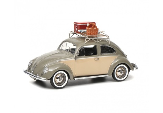 1/43 VOLSKWAGEN Coccinelle + Galerie et accessoires Pique nique VOLKSWAGEN