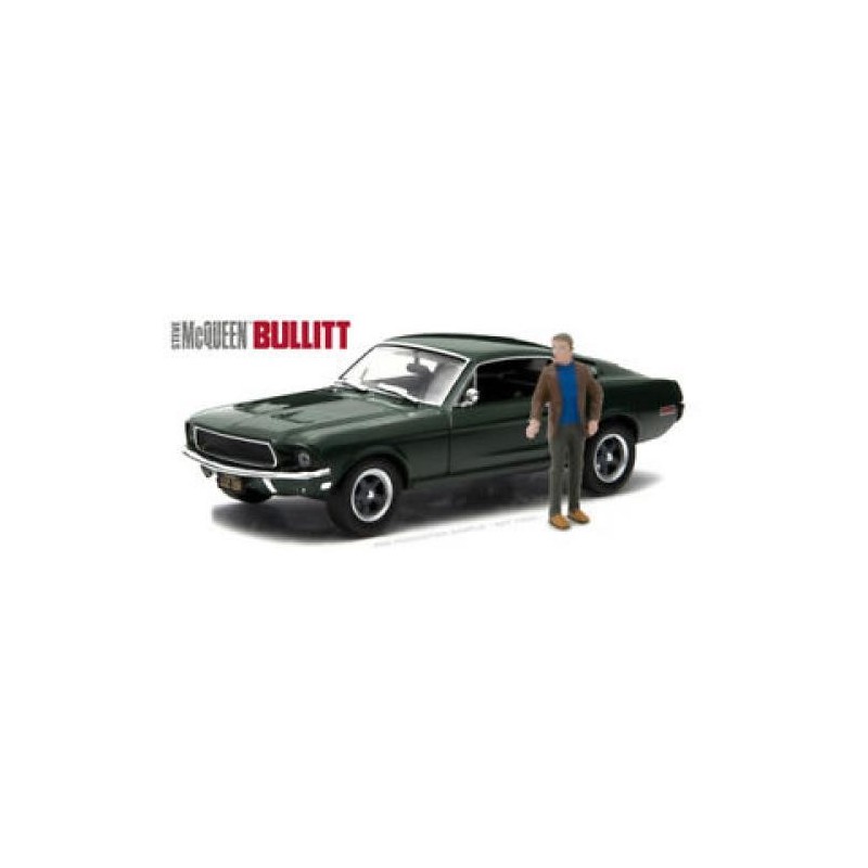 1/43 FORD Mustang "BULLITT" + Personnage 1968 FORD 1/43 FORD Mustang "BULLITT" + Personnage 1968 FORD