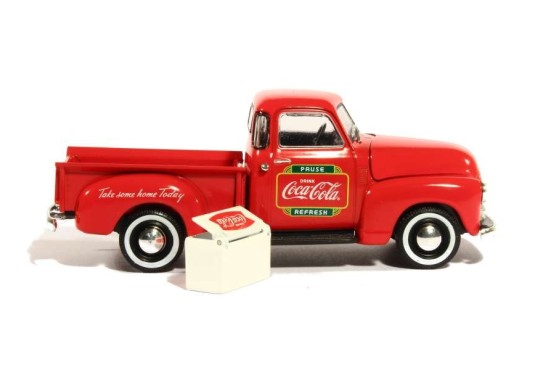 1/43 CHEVROLET CHEVY Pick Up + Glacière "Coca Cola" 1953 CHEVROLET