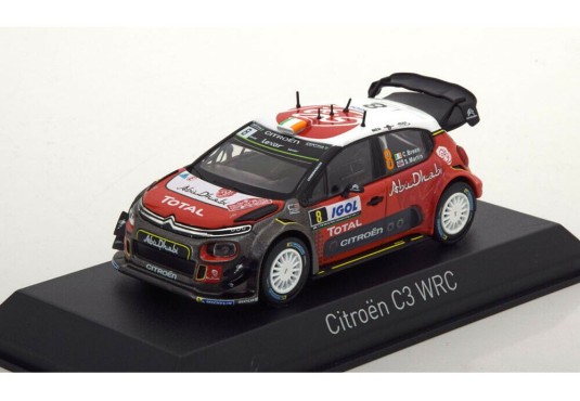 1/43 CITROEN DS 3 WRC N°8 Tour de Corse 2017 CITROEN