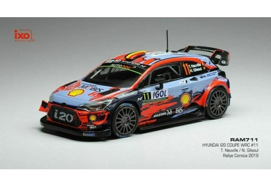 1/43 HYUNDAI i20 WRC N°11 Rallye Corsica 2019 HYUNDAI