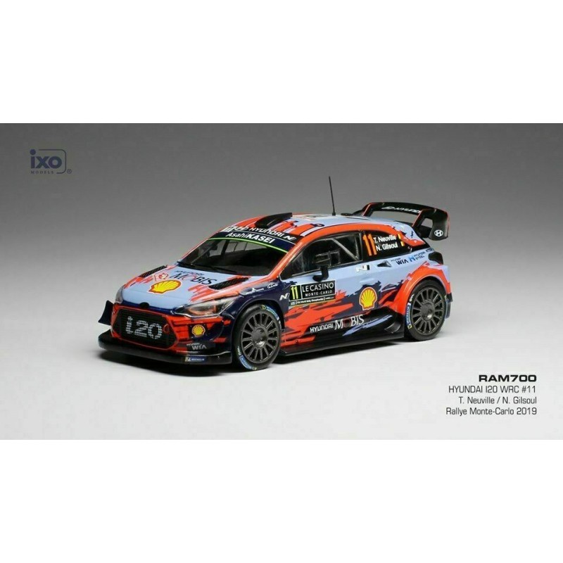 1/43 HYUNDAI i20 WRC N°11 Rallye Monte Carlo 2019 HYUNDAI 1/43 HYUNDAI i20 WRC N°11 Rallye Monte Carlo 2019 HYUNDAI