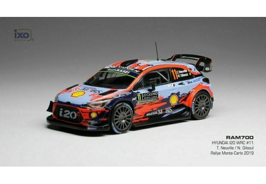 1/43 HYUNDAI i20 WRC N°11 Rallye Monte Carlo 2019 HYUNDAI