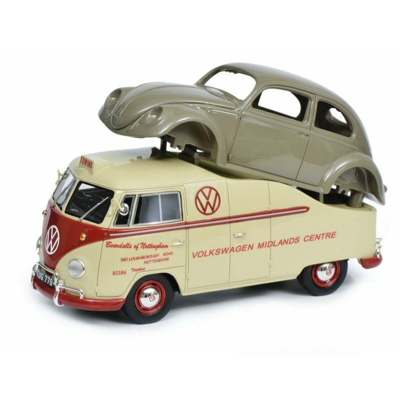 1/18 VOLKSWAGEN Combi T1a Midlands centre + Carrosserie Coccinelle VOLKSWAGEN