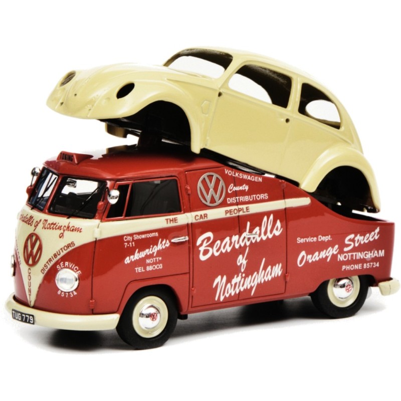 1/43 VOLKSWAGEN Combi T1 Transporteur + Carrosserie Coccinelle VOLKSWAGEN 1/43 VOLKSWAGEN Combi T1 Transporteur + Carrosserie Coccinelle VOLKSWAGEN