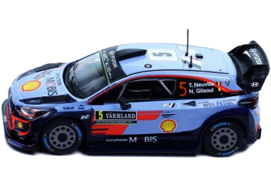 1/43 HYUNDAI I20 WRC N°5 Rallye Suède 2018 HYUNDAI