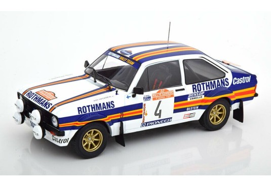 1/18 FORD Escort MKII RS 1800 N°4 Rallye San Remo 1980 FORD