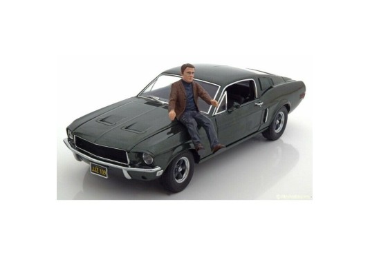 1/18 FORD Mustang "BULLITT" + Steve Mc Queen FORD