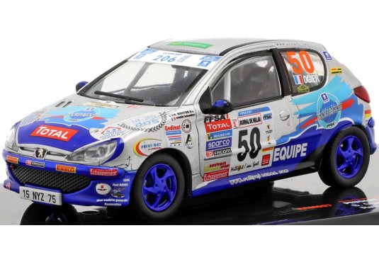 1/43 PEUGEOT 206 XS N°50 Rallye Terre des Cardabelles 2006 PEUGEOT