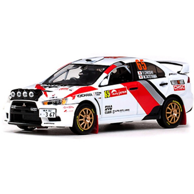 1/43 MITSUBISHI Lancer Evo X N°65 Rallye Japon 2010 MITSUBISHI