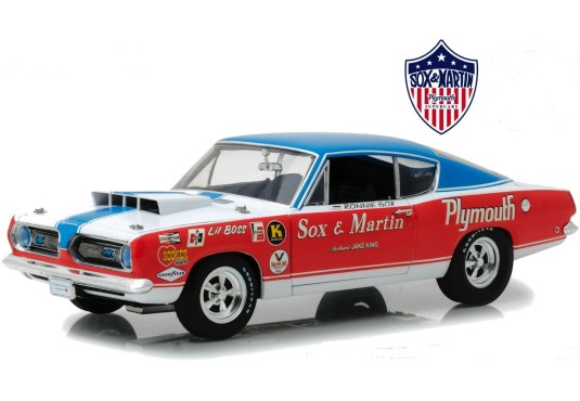 1/18 PLYMOUTH Barracuda "Sox & Martin& 1968 PLYMOUTH