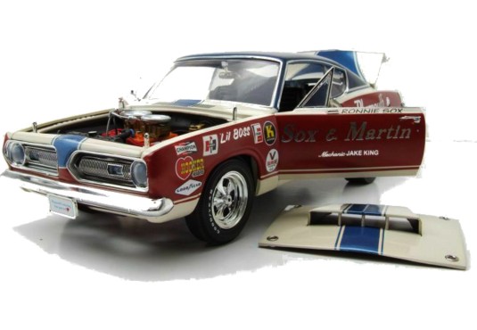 1/18 PLYMOUTH Barracuda "Sox & Martin& 1968 PLYMOUTH